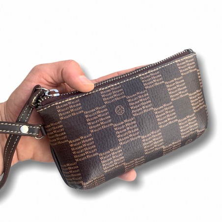 MONEDERO DE MANO (BOLSITO MARRÓN)