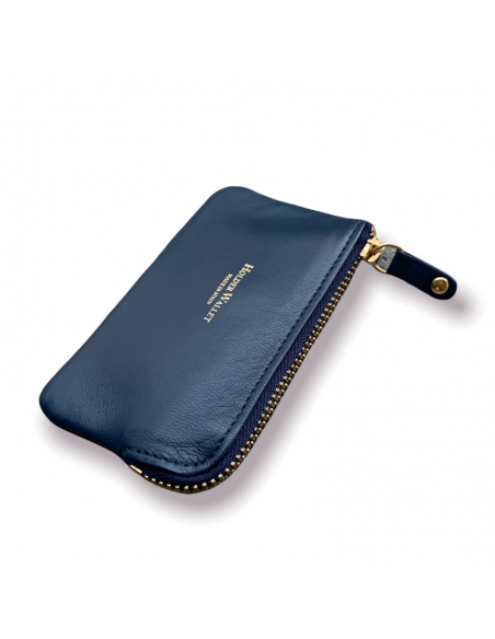 MONEDERO TARJETERO CREMALLERA (AZUL)