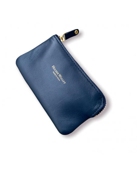 MONEDERO TARJETERO CREMALLERA (AZUL)