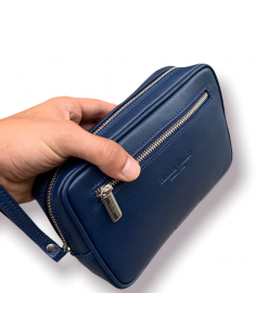 POUCH DE PIEL AZUL MARINO (... 2
