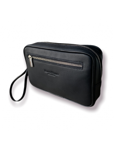 BLACK LEATHER POUCH...