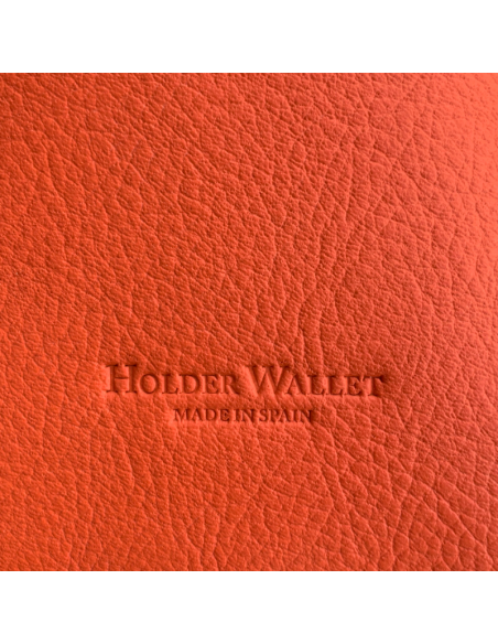 MINI SACO BANDOLERA ORANGE 100%PIEL