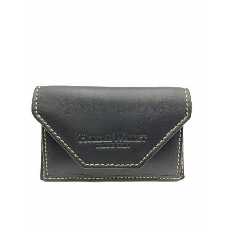 COIN POCKET LEATHER (BLACK)
