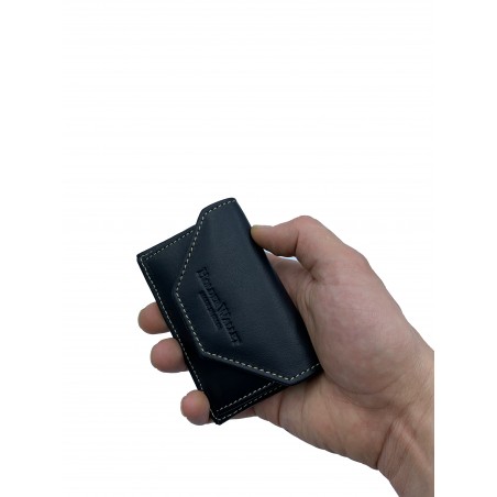 COIN POCKET LEATHER (BLACK)