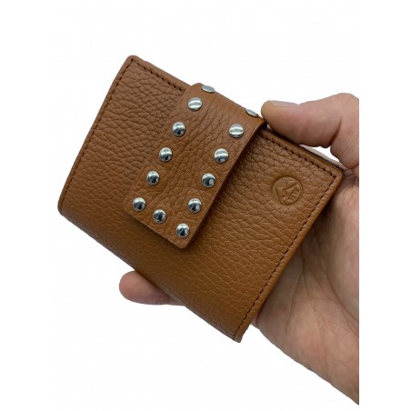 SMALL WALLET ROCK 100% LEATHER