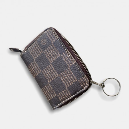 CHESS KEY CARD HOLDER BROWN
