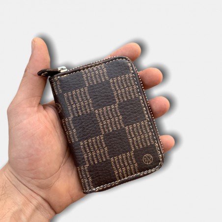 CHESS KEY CARD HOLDER BROWN