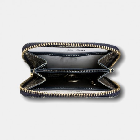 BLUE CHESS KEY RING CARD HOLDER