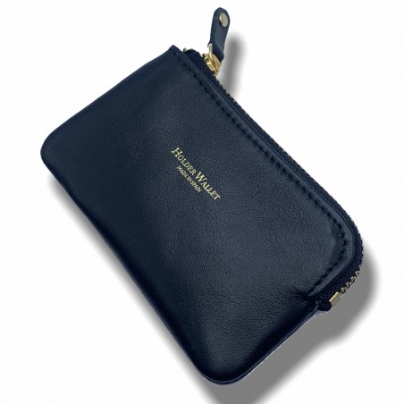 ZIPPERED CARD HOLDER WALLET (BLACK)
