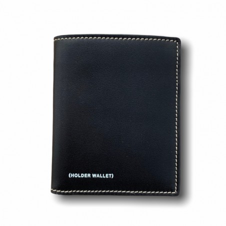 SKINNY WALLET 100%PIEL (BLACK)