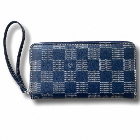 BILLETERO GRANDE AJEDREZ AZUL