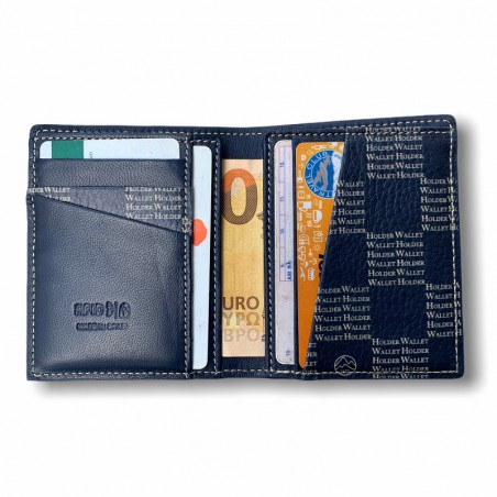 CARTERA SKINNY (AZUL AJEDREZ )