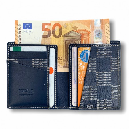 CARTERA SKINNY (AZUL AJEDREZ )