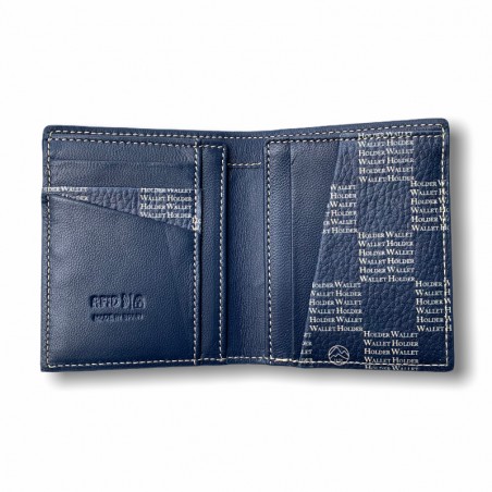 CARTERA SKINNY (AZUL AJEDREZ )