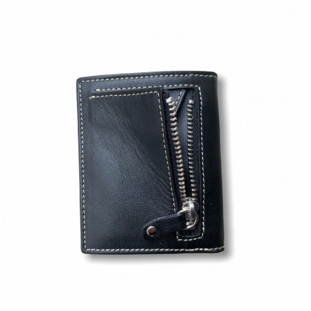 CARTERA VERTICAL ZIPPER CLASIC NEGRA