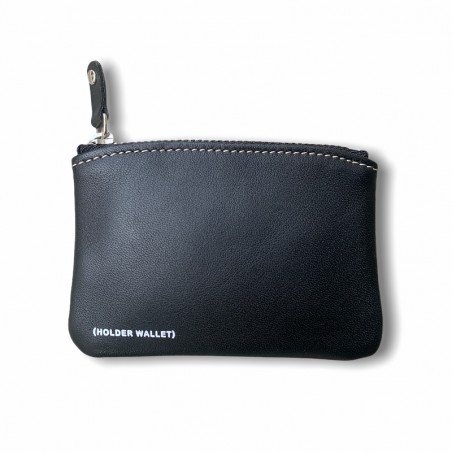 MONEDERO GYM 100% PIEL  (Negro)