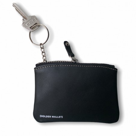 MONEDERO GYM 100% PIEL  (Negro)