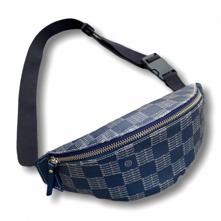 BLUE CHESS FANNY PACK