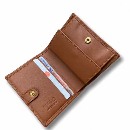 CARTERA BROCHE SLIM ( COLOR CUERO RUBIO)